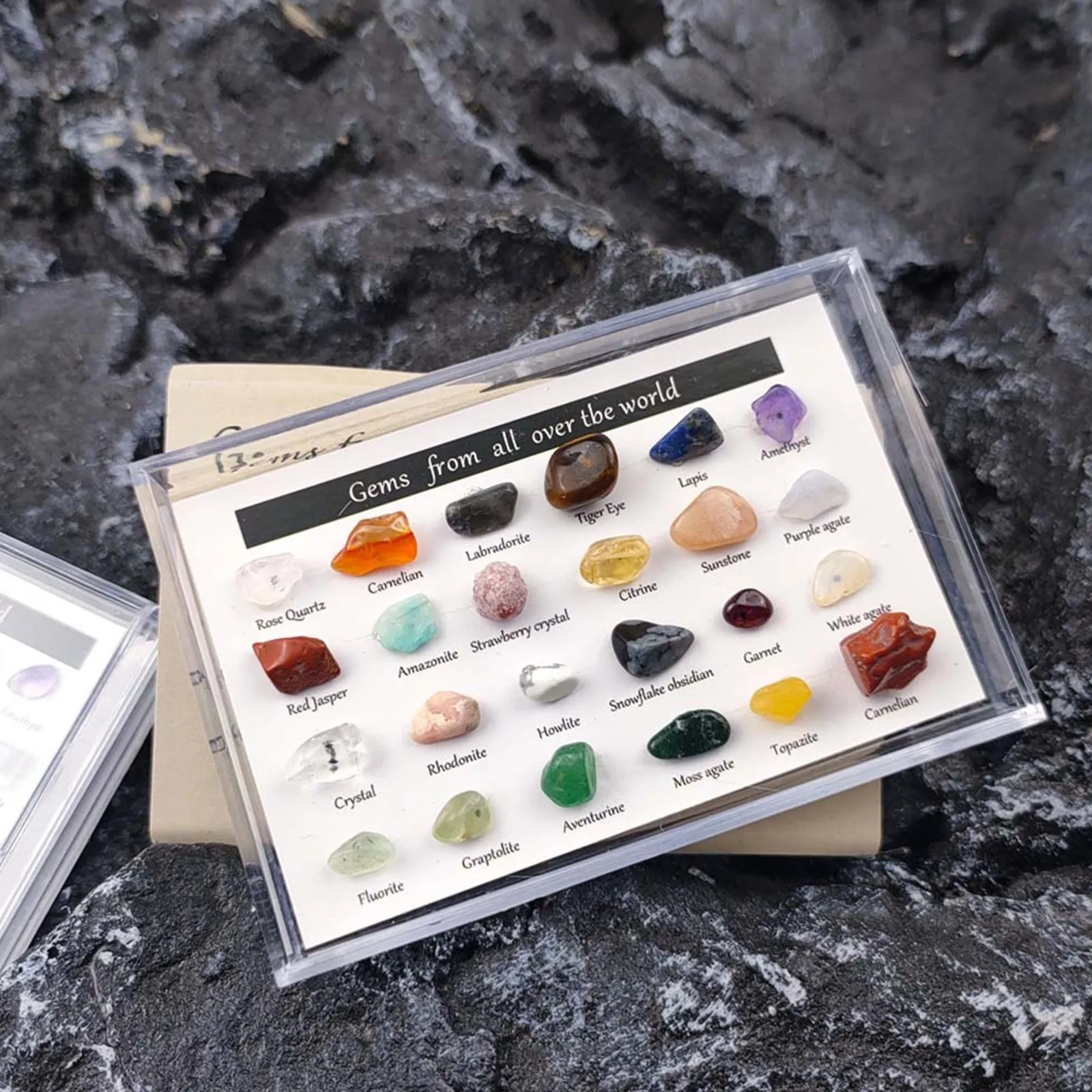 

Оригинальная стандартная Подарочная коробка, 24 вида образцов руды, рождественские календари с обратным отсчетом, подарки