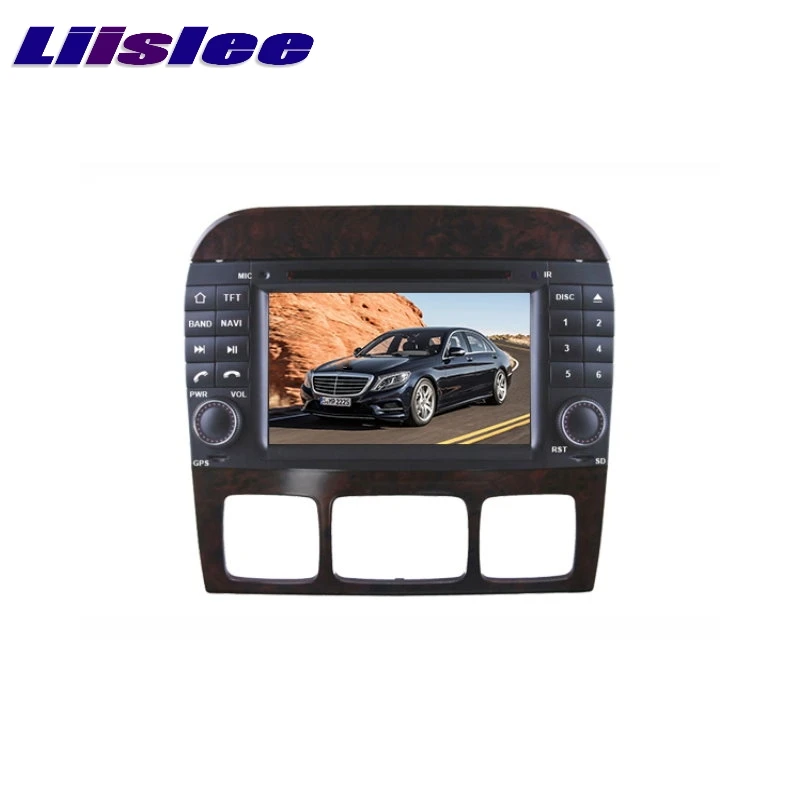 Автомагнитола LiisLee для Mercedes Benz MB S W220 мультимедиа GPS Hi Fi радио стерео навигация в