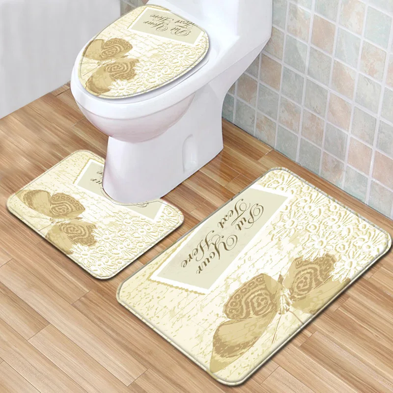 Набор ковриков для ванной комнаты Zeegle из микрофибры современный коврик