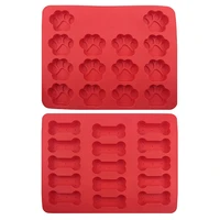 15 bones and 14 cat claws silicone cake mold biscuit diy chocolate candy baking accessories decoration resin mould bakeware deer