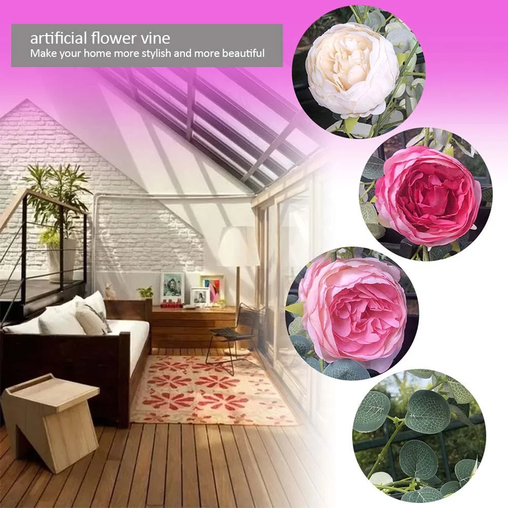 Искусственный цветок эвкалипта ротанга Свадебная выставка Пион лоза