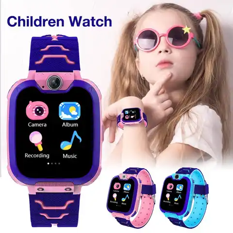 Детские умные часы, часы с телефоном, для фотографирования детей, для игр, 1,54 дюйма, с емкостным сенсорным цветным экраном, Детские умные час...