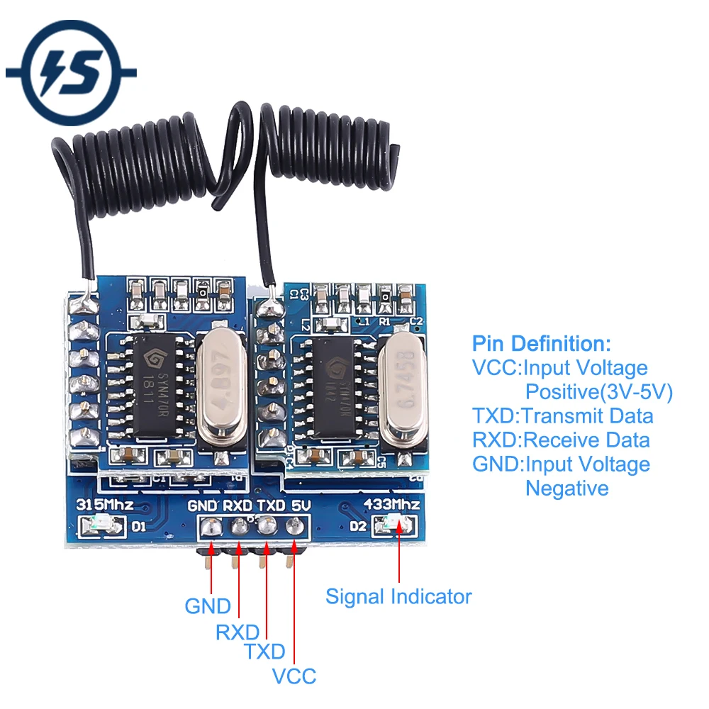 Беспроводной декодирования модуль РЧ пульт дистанционного управления