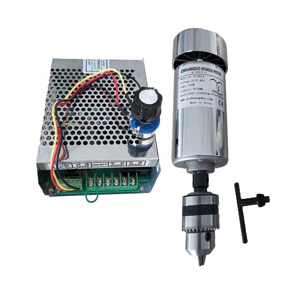 С воздушным охлаждением 0 3 кВт DC48V12000RPM CNC spindleMotor Kit сверлильные головки шпинделя/300