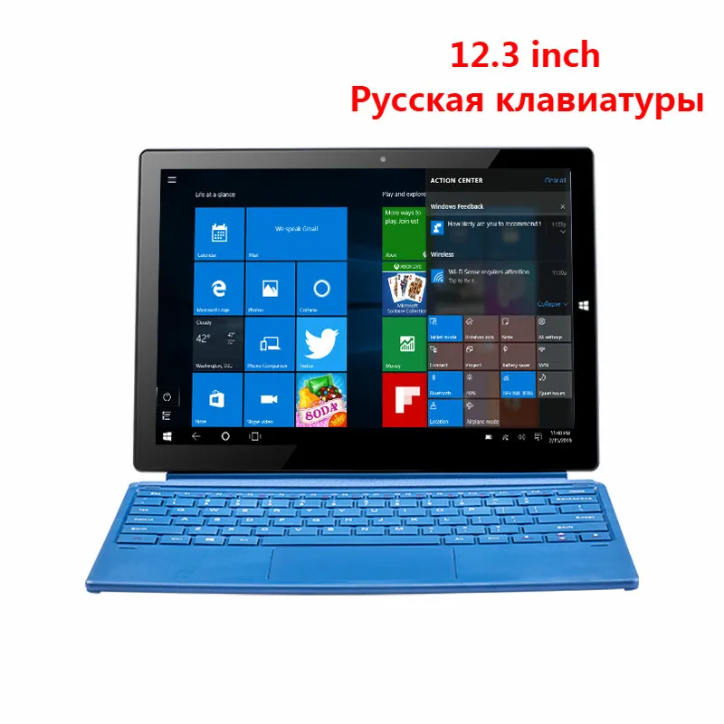 

12.3" Tablet PC 2 in 1 Laptop Notebook Qualcomm Snapdragon 850 2880x1920 Windows 10 8GB RAM 256GB Tablets 4G Netbook Dual Camera