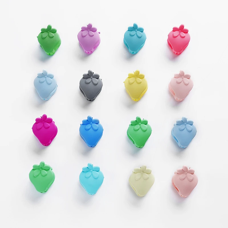 20 шт. разноцветные заколки-пряжки маленькие зажимы для волос Клубничные шпильки