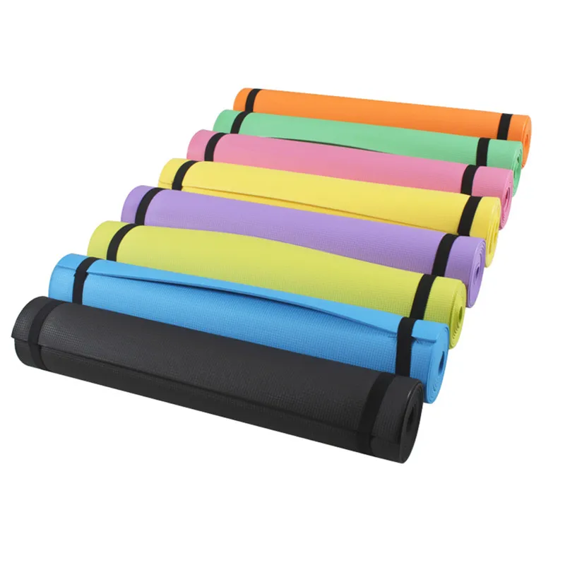 

Yoga Mat with Non-slip Design, Extra Grip Simple Solid Color Fitness Exercise Mat