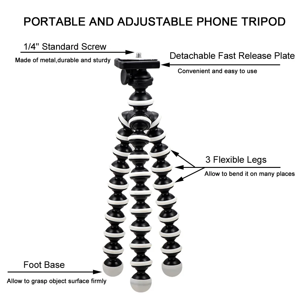 Гибкий штатив GAQOU размера M L мини Gorillapod штативы осьминоги для цифровой камеры Gopro