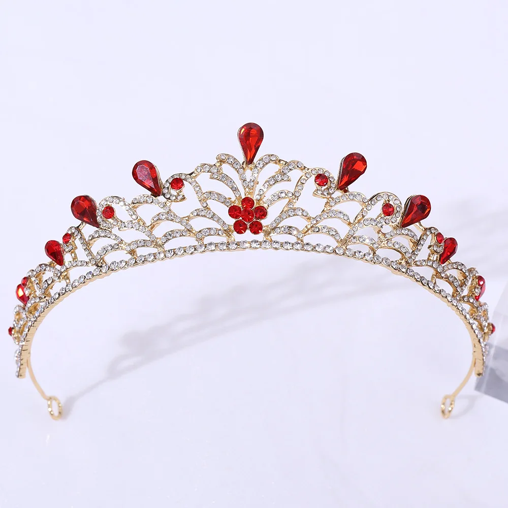 

Crown Jewelry Bridal Wedding Accessories Simple Alloy Diamond Bridal Dress Jewelry All-Match FS99