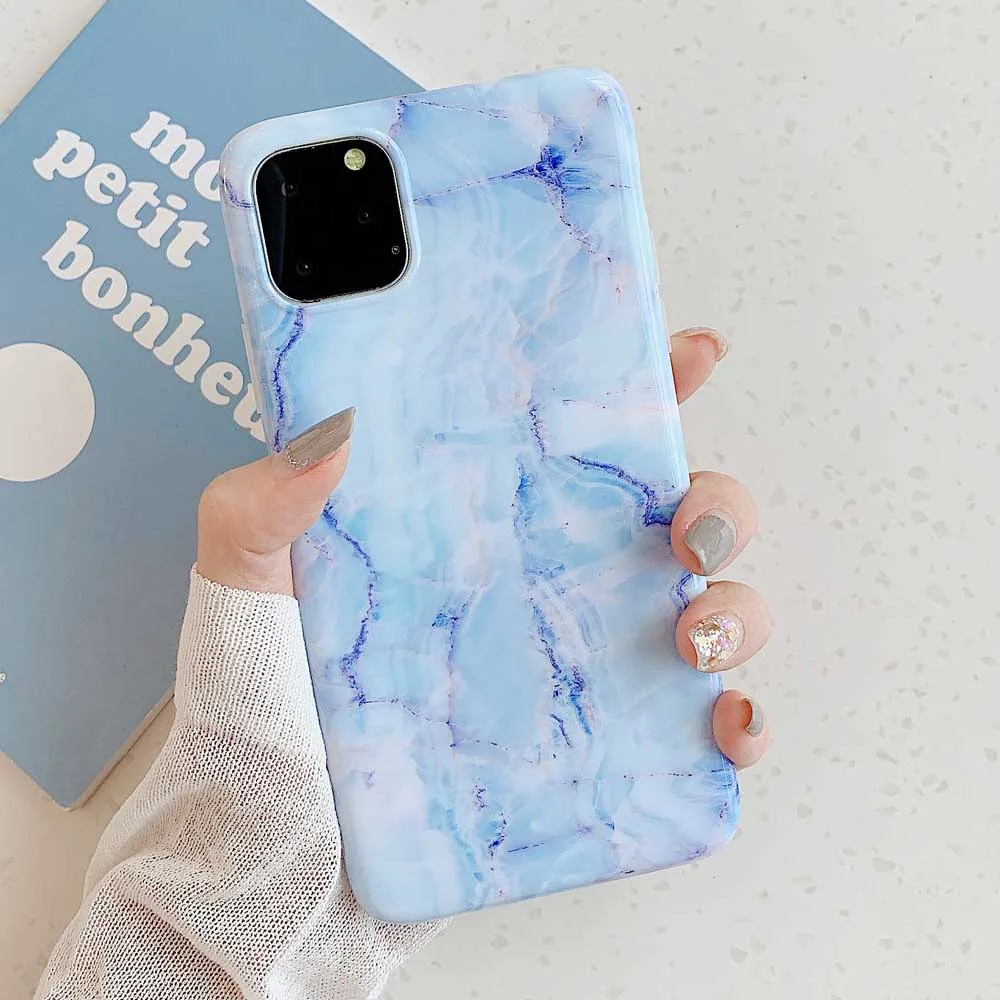 Роскошный мраморный силиконовый чехол для телефона для iphone 11 Pro XS Max X XR 7 8 6 6S Plus Чехол Мягкий ТПУ задняя крышка для iphone 8 7 Plus Funda - Цвет: MYL5
