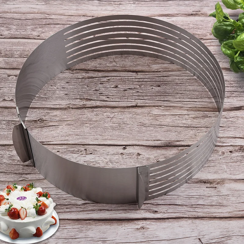 Набор для нарезки тортов из нержавеющей стали с регулируемым слоем форма мусса