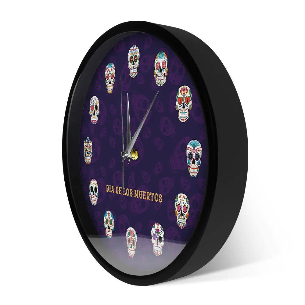 Настенные Смарт-часы с изображением мексиканского черепа со