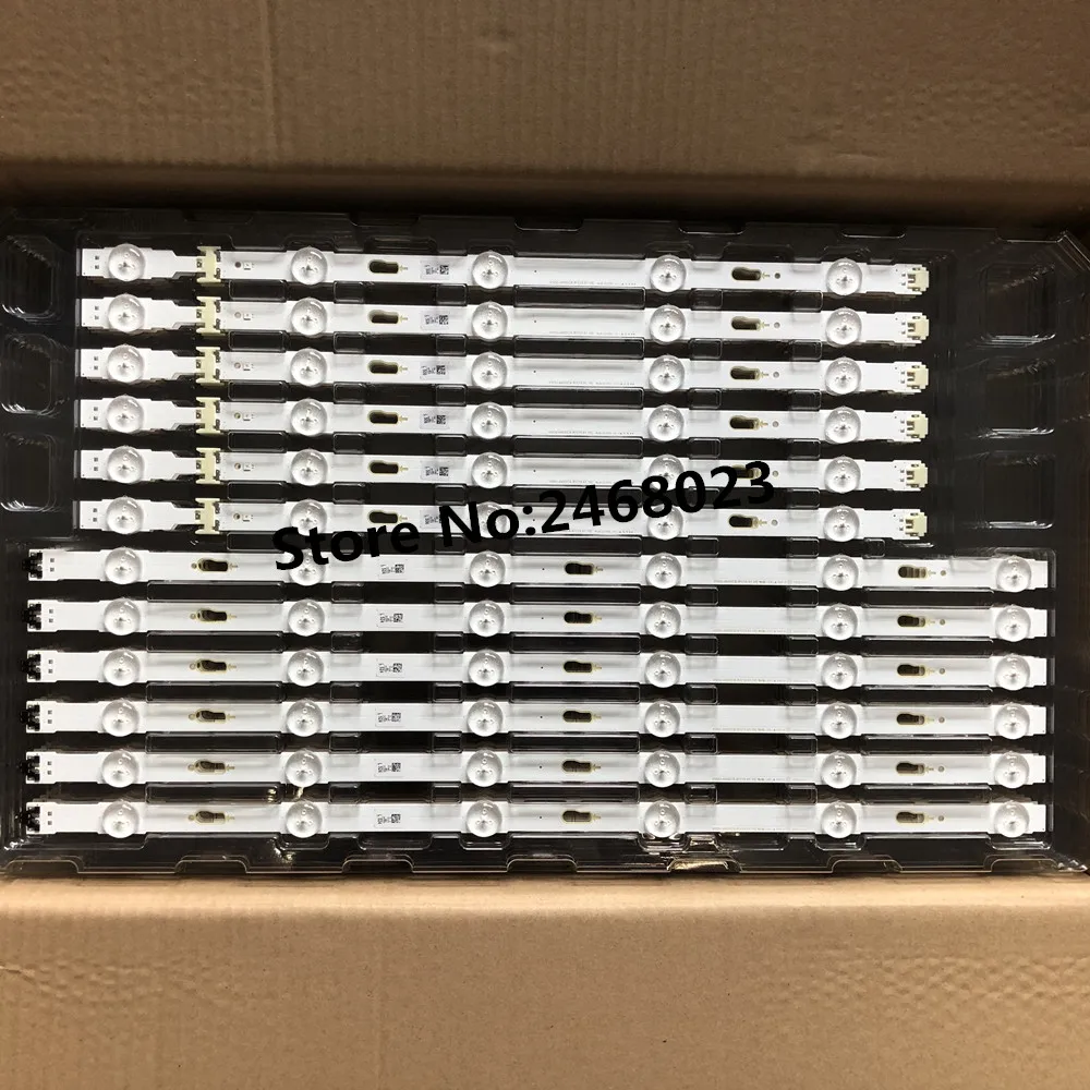 Комплект 12 шт. светодиодный полосы для Samsung UE48JU6000 BN96-34793A BN96-34794A S_5U75_48_FL_R6 S_5U75_48_FL_L5 LM41-00121G LM41-00121H