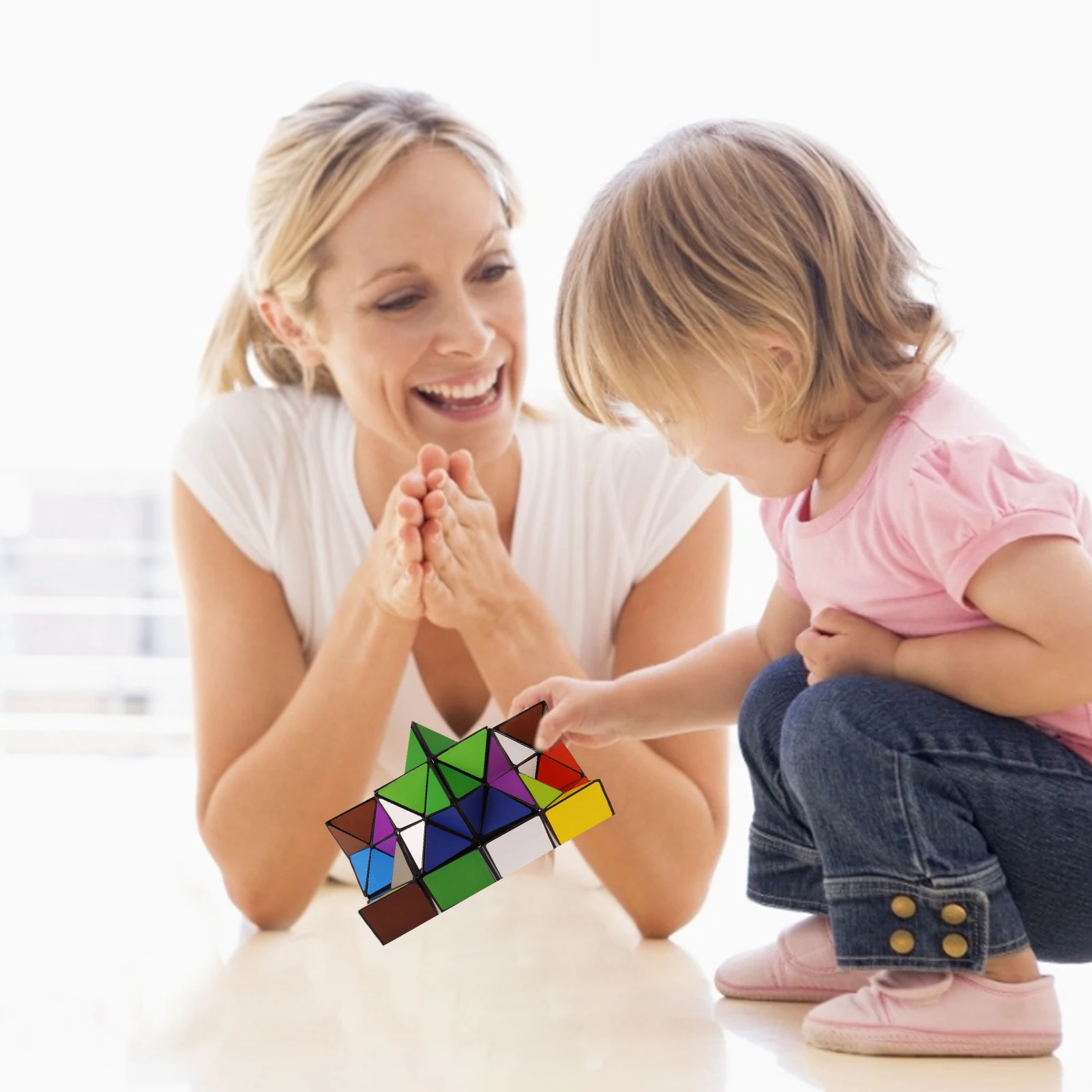 

2in1 Infinite Cube Magic Star Cube Toy Anti Stress Relieve Toy Colorful Folding Cube Puzzle Toy Figet Toy Children Adult Gift