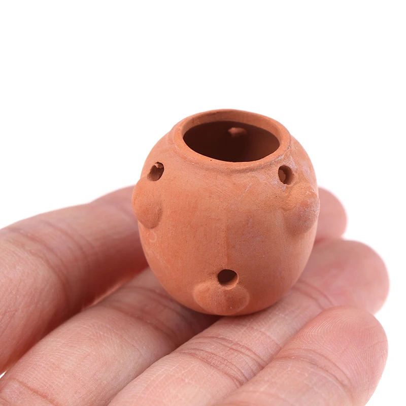 

Mini Ceramics Flowerpot Simulation Furniture Flower Pot for Doll House Decoration 1/12 Dollhouse Miniature Accessories