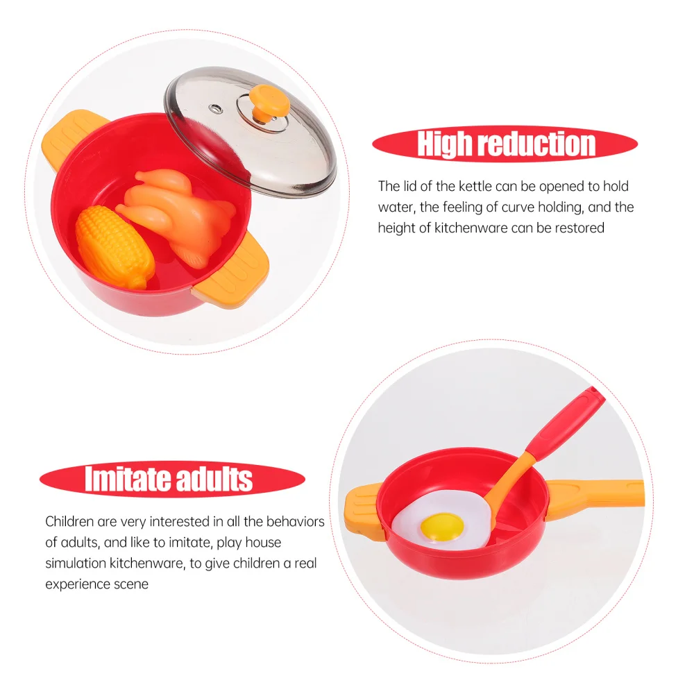 

21pcs/Set Kids Kitchen Set Cookware Plaything Simulation Cutlery Toys