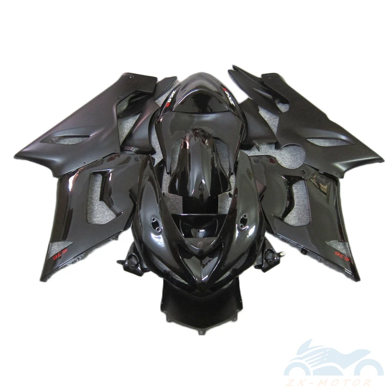 

High Grade Injection Full Body Motorcycle fairings kits Set For Kawasaki ZX6R 2005 2006 Black Premium Fairing ZX6R 05 06 BN66