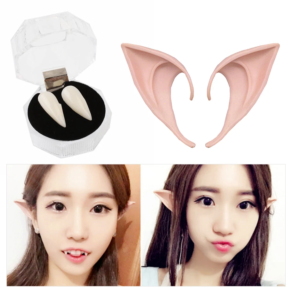 2 шт./компл. набор для косплея вампира Зубы хэллоуивечерние|Украшения своими