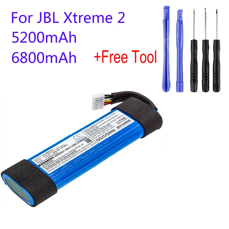

Cameron Sino 2INR19/66-2 SUN-INTE-103 For JBL JBLXTREME2BLKAM JBLXTREME2BLUAM Xtreme 2 CS-JMX200SL Replacement Speaker Battery