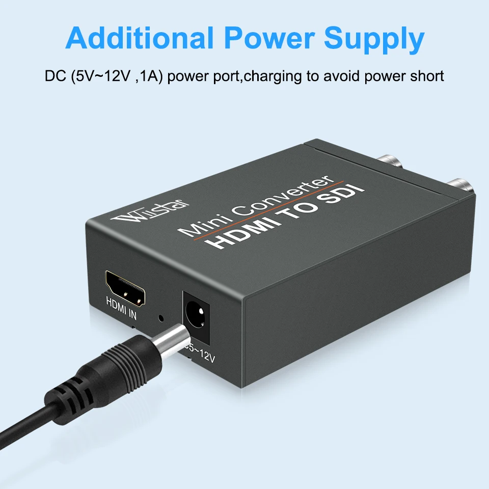 1080P HDMI to SDI Adapter Converter 2 Video Audio HD-SDI/3G-SDI BNC for Monitor HDTV TV | Электроника