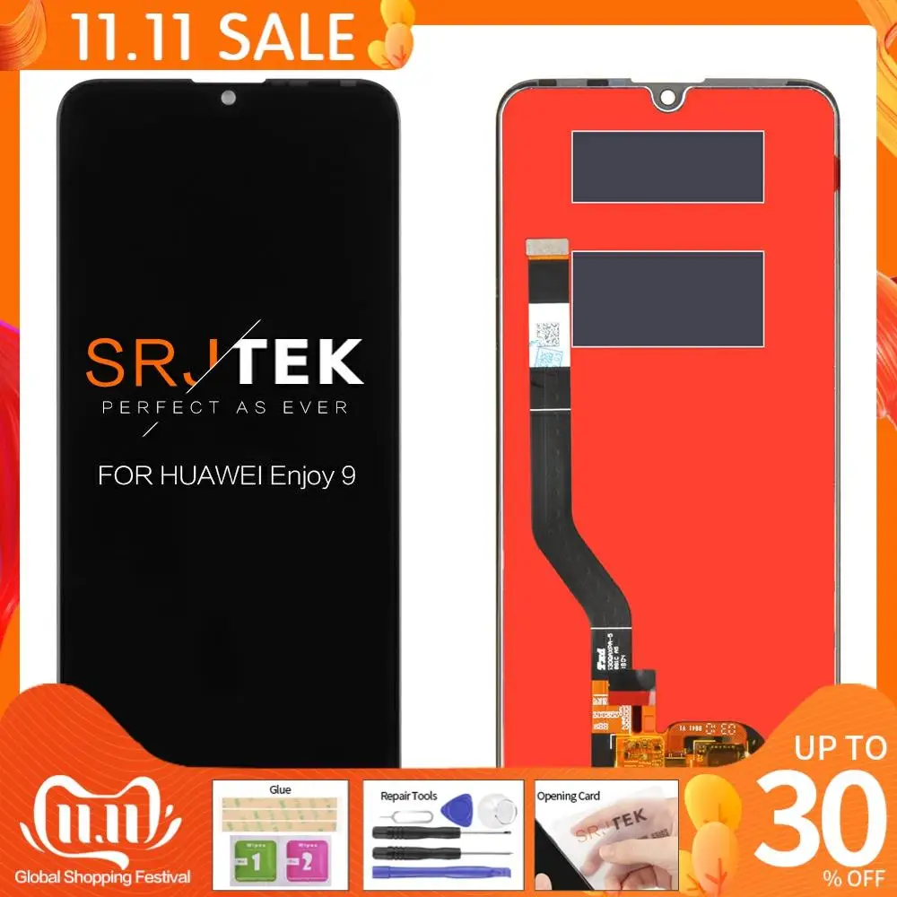 

6.26" For Huawei Enjoy 9 LCD Touch Y7 2019 Screen Glass Panel Y7 Prime 2019 For Huawei Y7 Pro 2019 Display Sensor Frame DUB-AL00