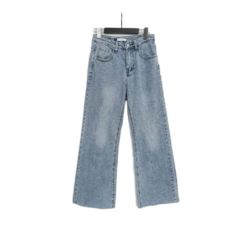 

Baggy Jeans Korean Vintage Clothes Straight Ankle Length Y2K Pants Aesthetic Pants Female High Waist Wide Leg Denim Boyfriend