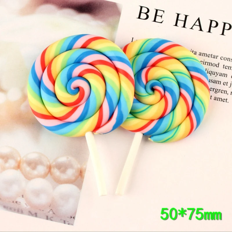 

T5EC Handmade Baby Soft Pottery Lollipop Newborn Photography Props Decorations Infant Photo Shooting Posing Accessories