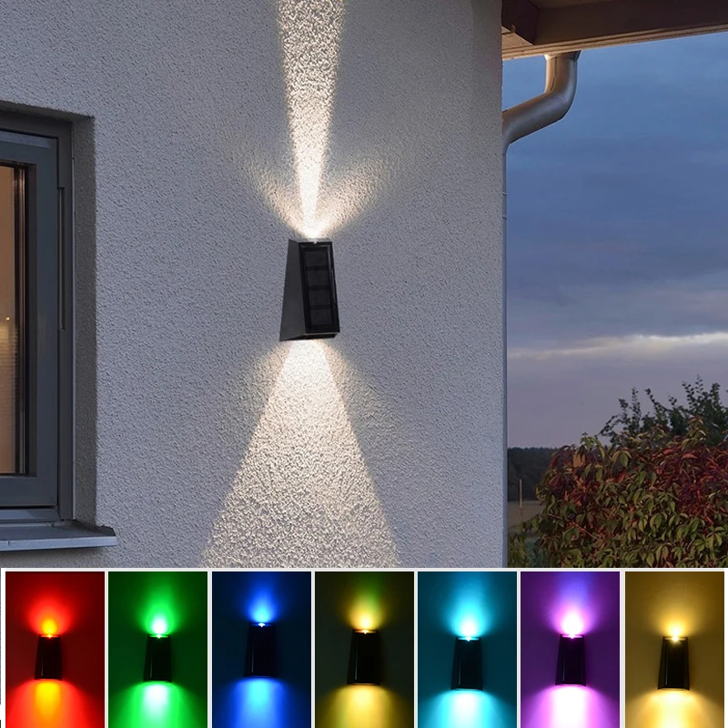 

Outdoor Solar Light Garden Decor Wall Lamp Led Light Up Down Light Waterproof Wall Light Lamp Garden Outdoor Lighting