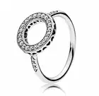 Женское кольцо с кристаллами, из серебра 925 пробы