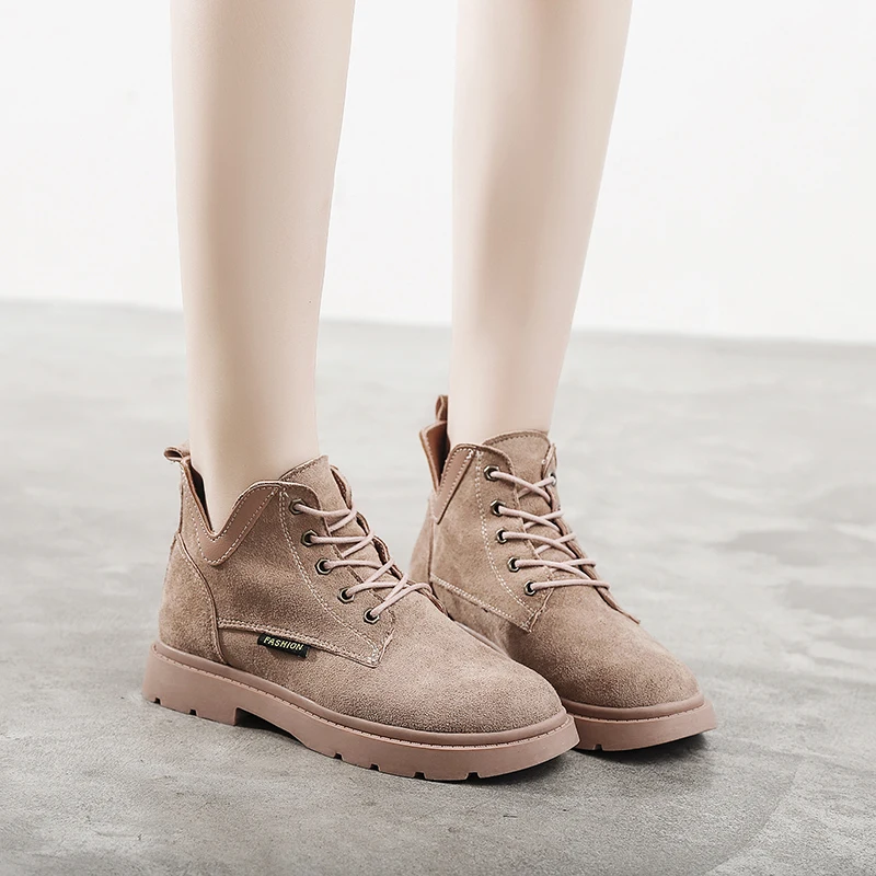 Женские Классические ботильоны повседневная обувь на толстом каблуке