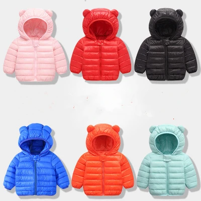 

Fashion Children Lightweight Cotton Coat Boys Padded Jacket Autumn and Winter Colorful Coat Boys Girls Winter Clothes