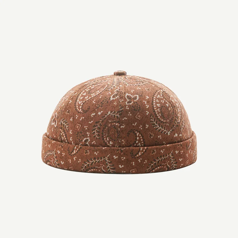 

Vintage Brimless Hat 2021 All-match Beanie Hats Docker Cap Cotton Adjustable Literary Landlord Sailor Cap Women Hip Hop Hats