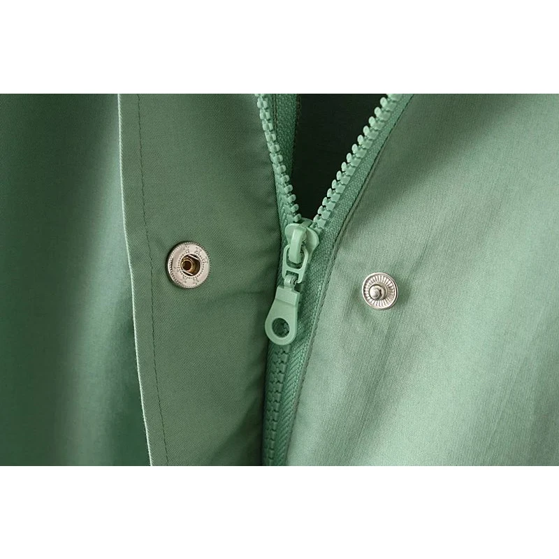 

Oversized Women Trench Coat Wild Zipper Solid Windbreaker Tide Spring New Fashion Women Cotton Outerwear Overcoat Plus Size 3XL
