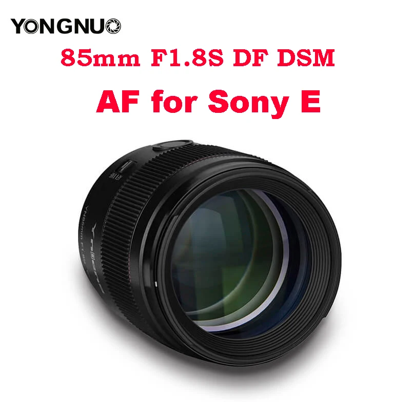 

yongnuo YN 85mm YN85mm F1.8S DF DSM AF MF Focus Mode for Sony E mount Large Aperture Camera Lens Len A7II A6600 A6500 A9 A7RII