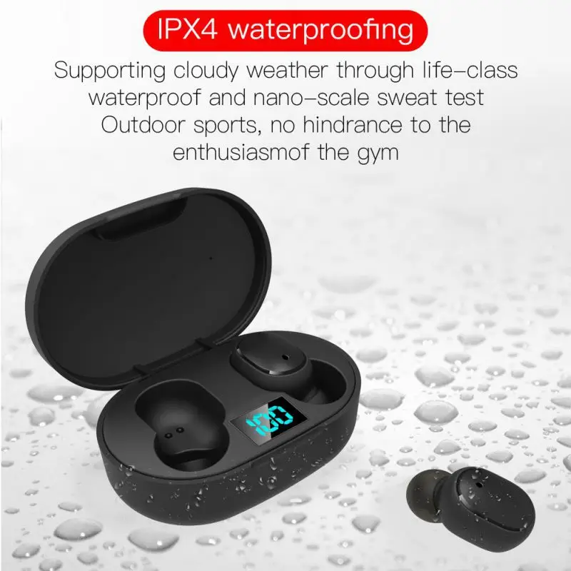Brand E6S TWS Smart Headset Wireless Headphones Bluetooth-Compatible 5.0 LED Display Earbud Waterproof Noise Cancelling Earphone |