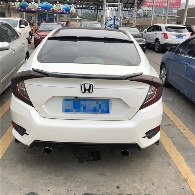 Спойлер заднего крыла для HONDA civic 2016 высококачественный спойлер из АБС пластика