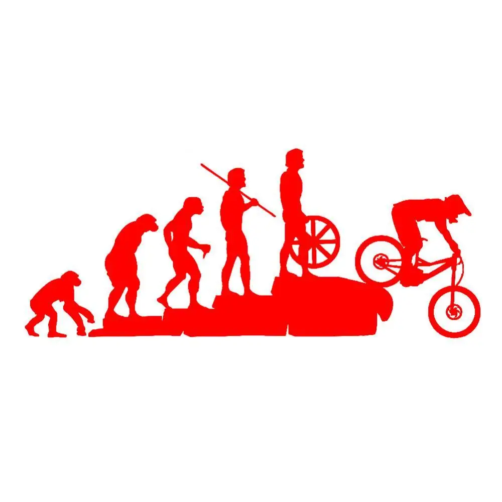 

50% HOT SALES!!! Funny Human Evolution MTB Bike Car Vehicle Reflective Decals Sticker Decoration