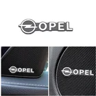 3D наклейка для стайлинга автомобиля, алюминиевая эмблема, внутренний динамик, звуковой значок для Opel Astra j Insignia Astra g Corsa Zafira b Mokka Vivar