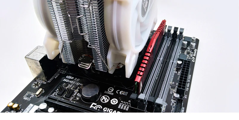 Снеговик 6 тепловых трубок кулер ЦП RGB 120 мм ШИМ 4Pin для Intel LGA775 1150 1151 1155 1366 AMD AM2 AM3 AM4 Вентилятор охлаждения процессора ПК тихий