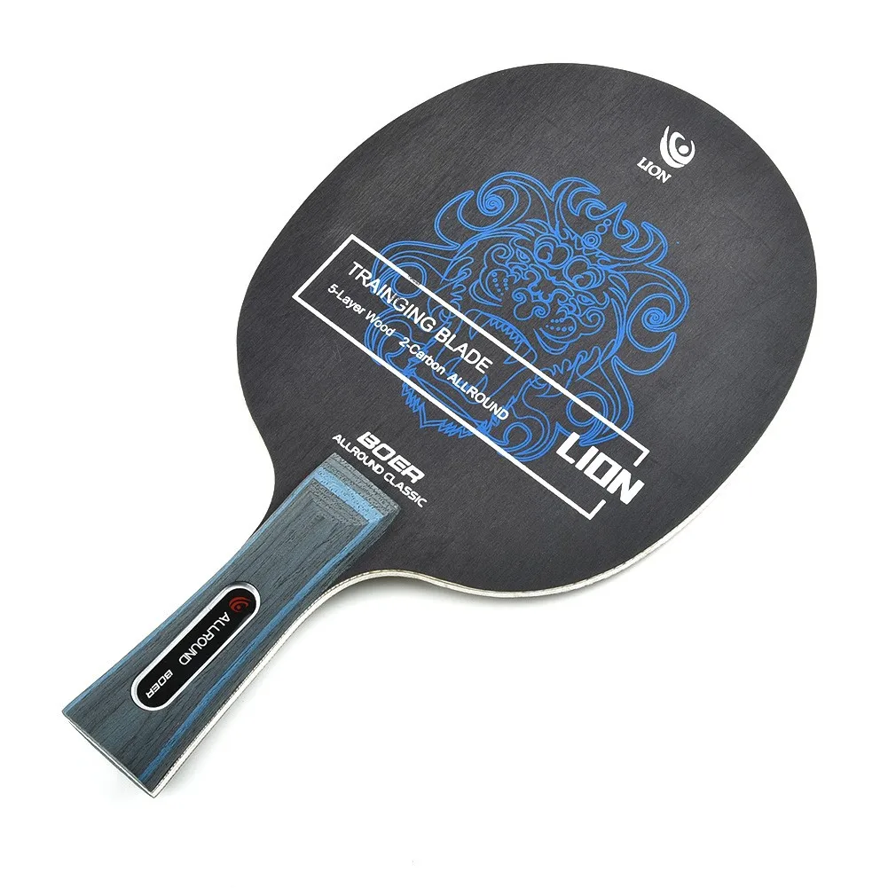 Table Tennis Racket Long Handle 7 Ply Ping Pong Racket Carbon Fiber Aryl Group Fiber For Adult Club Training Loki