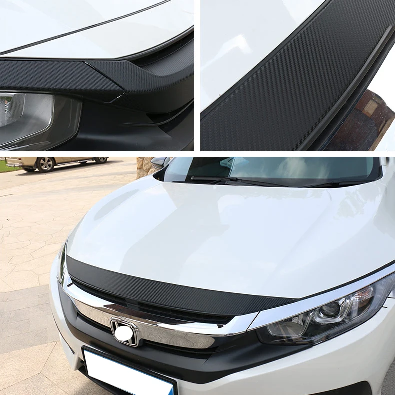 9 шт. решетки для текстурного гриля и капота из углеродного волокна Honda Civic 10 2016-2019 |