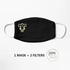 Черная маска быка унисекс многоразовая маска белая Милая аниме маска для лица Mascarilla