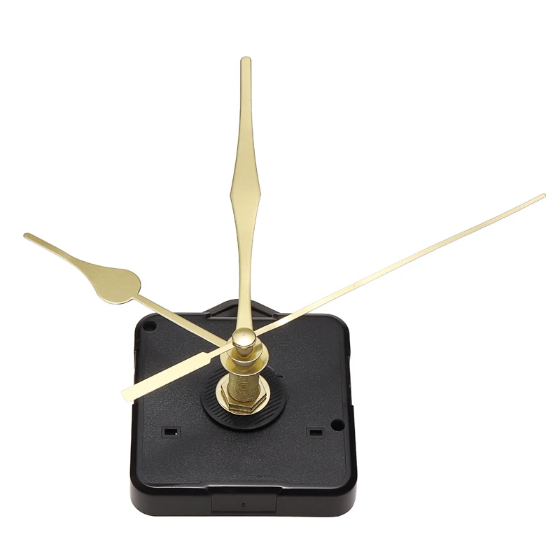 Винтажные кварцевые часы механизм DIY настенный длинный шпиндель Золотая ручная