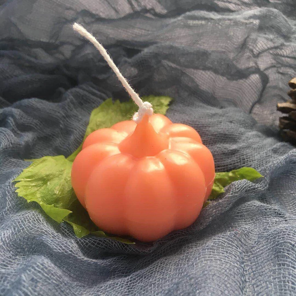 DIY 3D форма тыквы Пластиковая для свечей инструмент мыла модель изготовления