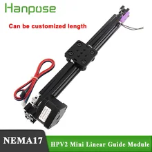 NEW Openbuilds HPV2 Mini V linear actuator Effective travel 200mm Linear module  with NEMA17 stepper motor for Reprap 3D printer