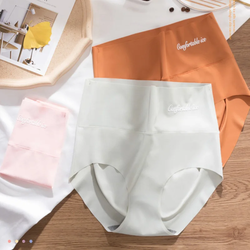Женские шелковые трусики бесшовные сексуальное ультратонкое нижнее белье с