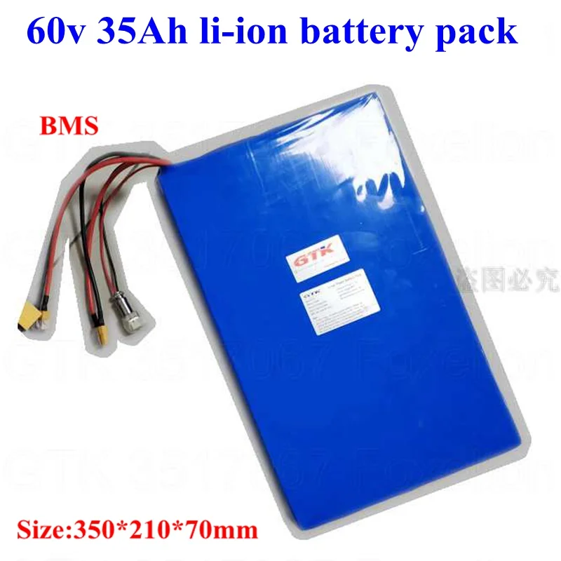 60v 35Ah ионно-литиевая аккумуляторная батарея 100A BMS 5400 Вт 3600 3000 Вт dualtron ультра ⅰⅱ электрический скутер велосипед Мотор мощность на колесах EV+ 10A заряда
