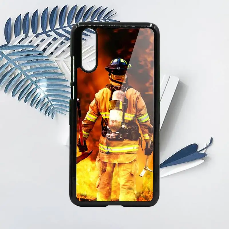 

Firemen Super hero Phone Case PC For Samsung galaxy S note 8 9 20 10 e lite2019 plus pro ultra