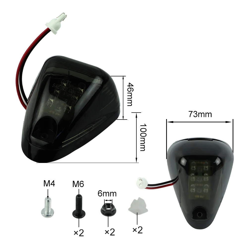 

Smoke Cab Marker Light w/ Amber LED Cab Roof Top Marker Bulbs For Ford 150-550 Truck SUV 4x4 8C34-15442-CB 8C34-15442-AD