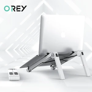 portable laptop stand foldable base notebook holder accessories for macbook pro hp adjustable tablet support cooling stand riser free global shipping